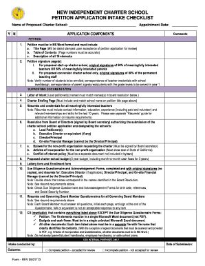 Fillable Online Petition Intake Form Fax Email Print Pdffiller