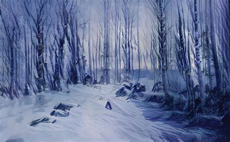 Winter Forest By Sorexoff On Deviantart