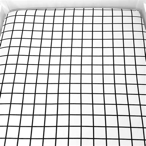 Len Ol De El Stico Quadriculado Grid Preto E Branco Mi Do