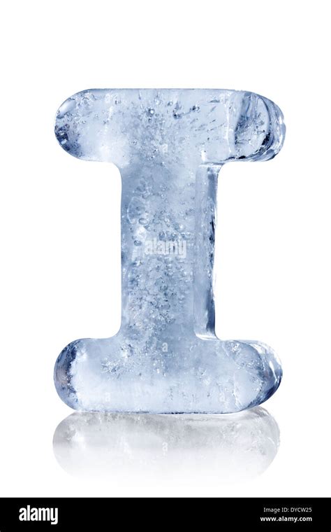 Ice Alphabet Letter I Stock Photo Alamy