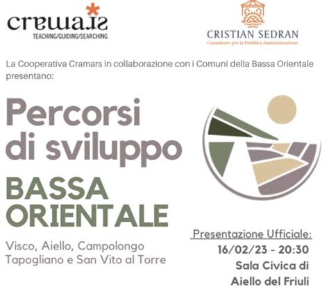 Presentazione Percorsi Di Sviluppo Bassa Orientale Visco