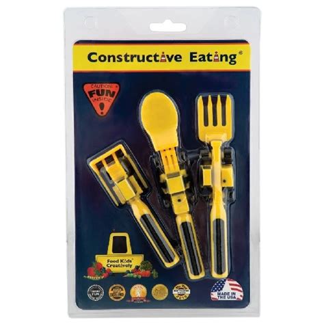 Constructive Eating Construction Cutlery Set The Kids Cottage Toy