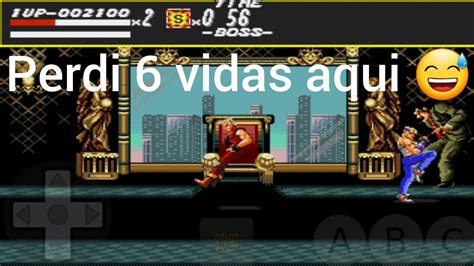 STREETS OF RAGE Mega Drive ATÉ ZERAR NO HARDEST PELO CELULAR JOGANDO