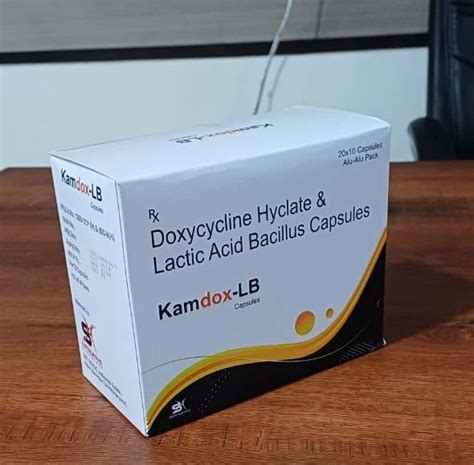 Doxycycline Hyclate Lactic Acid Bacillus Capsules At Rs Box