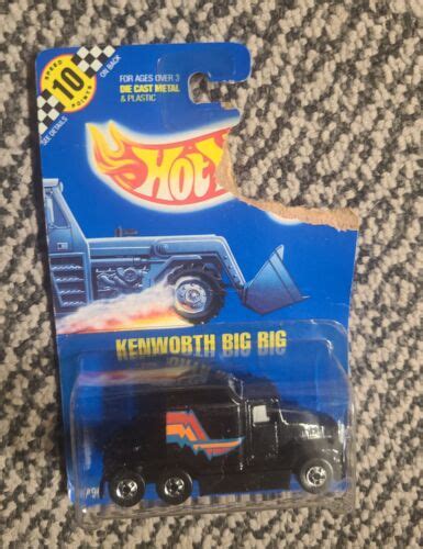 Hot Wheels Blue Card Series Kenworth Big Rig Diecast Truck 76 Black New Ebay