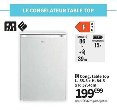 Promo Cong Lateur Table Top Far Chez Conforama Icatalogue Fr