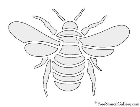 Abeille dessin, Pochoir silhouette, Dessin floral