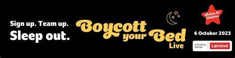 Boycott Your Bed Resources Action For Children