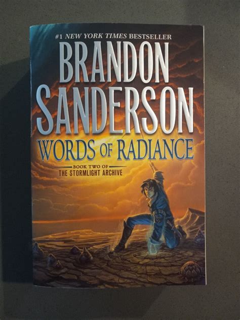 Words Of Radiance By Brandon Sanderson Book1st Trade Paperback 2017