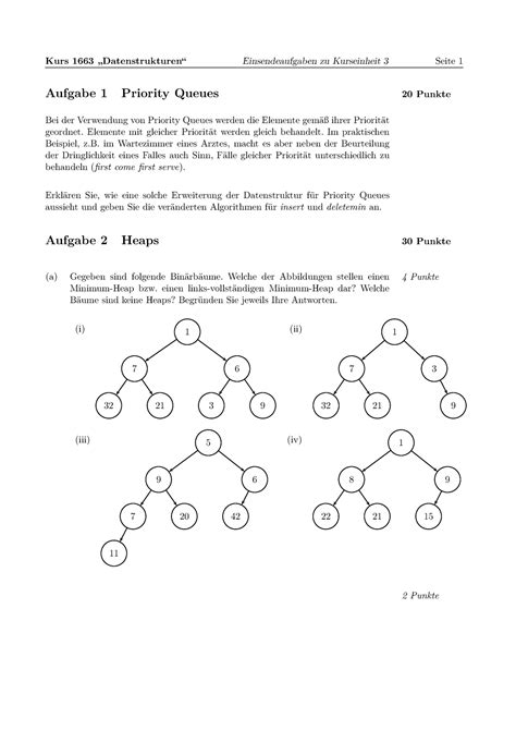 Ws Ea Ke Kurs Datenstrukturen Einsendeaufgaben Zu
