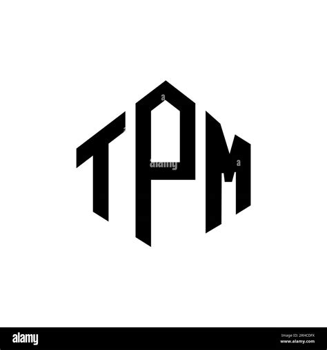 Diseño De Logotipo De Letra Tpm Con Forma De Polígono Diseño Del