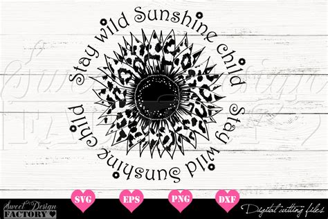 Sunflower Leopard Print Svg 566906 Cut Files Design Bundles