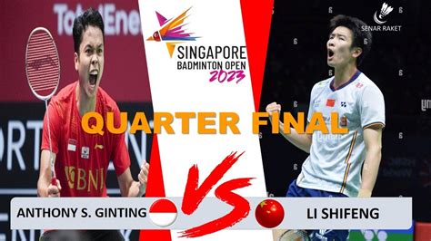 TIPUAN NET TERDAHSYAT Anthony S Ginting INA Vs Li Shi Feng CHN