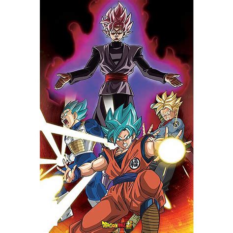 Black Goku Metal Poster, Dragon Ball Super Villain