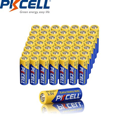 50PCS PKCELL 1 5v AA Battery R6P UM3 MN1500 E91 Battery Dry Battery