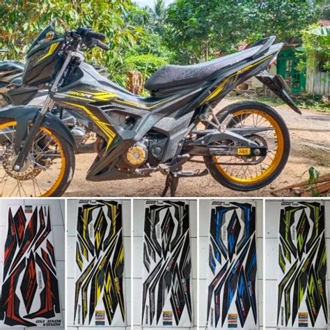 Jual Stripping Lis Sticker Variasi Honda Sonic 150R Motif Grafis