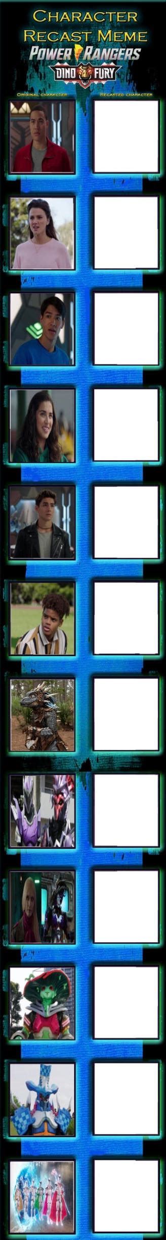 Power Rangers Dino Fury Recast Meme (Blank) by Disneyfan3000 on DeviantArt