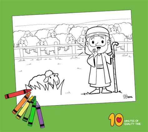 Parable Of The Lost Sheep Coloring Page Minutes Of Quality Time