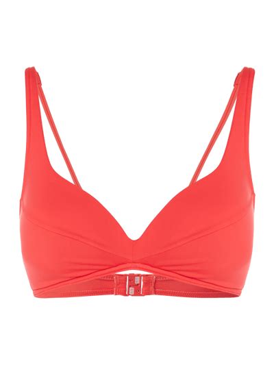 Kup online TOMMY HILFIGER Góra bikini z watowanymi miseczkami