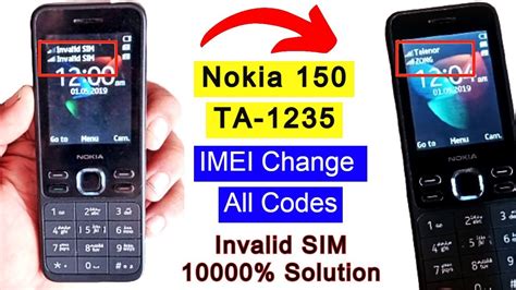 Nokia 150 TA 1235 IMEI Change Code Invalid SIM Solution PTA