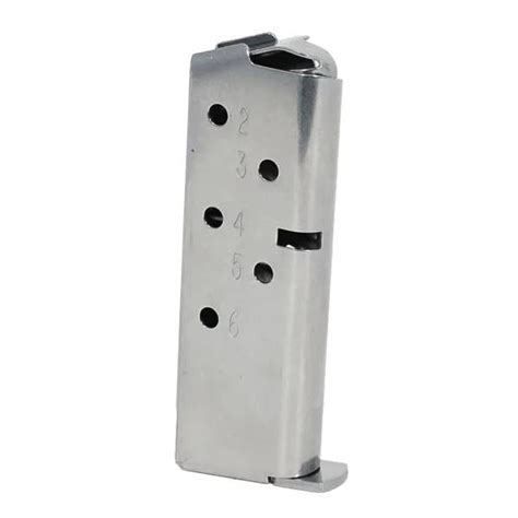 Kimber Micro 380acp 6 Round Stainless Steel Magazine