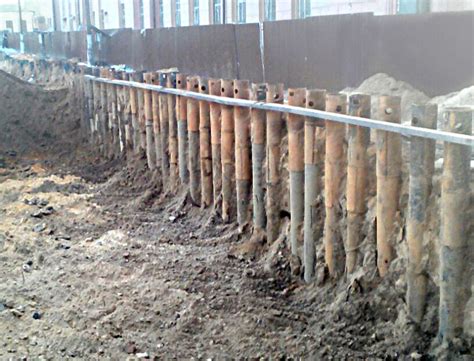 Шпунтовое ограждение котлованов: устройство, цена работы, расчёт