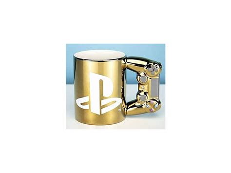 Hrnek Playstation Dualshock Gold Nové Prokonzole Cz