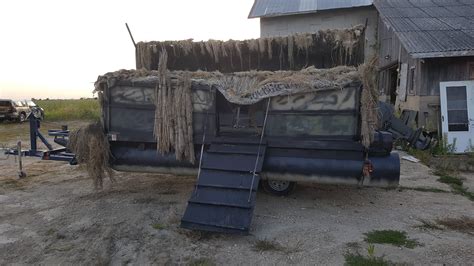 Pontoon boat blind for sale | Duck Hunting Forum