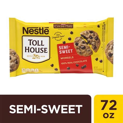 Nestle Toll House Semi Sweet Chocolate Chips 72 Oz