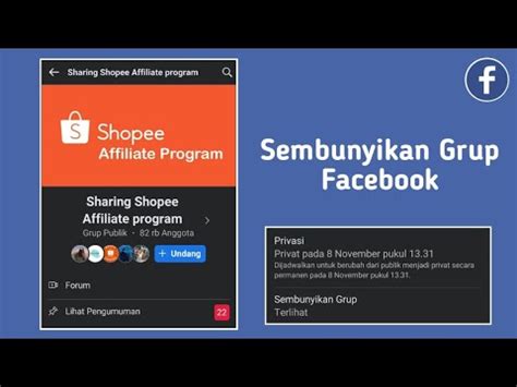 Cara Menyembunyikan Grup Facebook Youtube