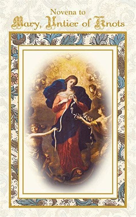 Novena To Our Lady Undoer Of Knots Catholic Prayer Booklet