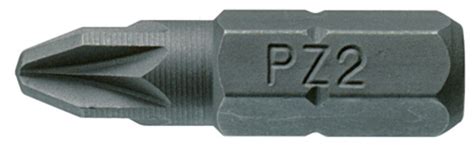 1/4" PZ Bits 25mm PZ3 3 pcs | TengTools