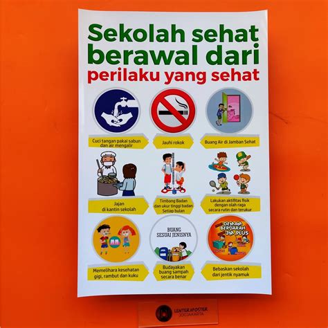 Jual Poster Phbs Sekolah Sehat Poster Sekolah Sehat Berawal Dari