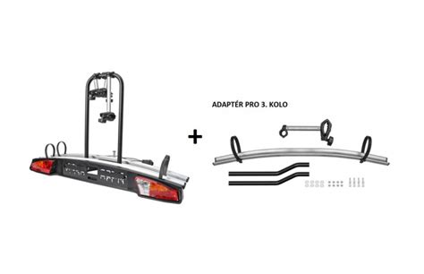 Nosič 2 jízdních kol Menabo Merak Tilting type K sklopný adaptér na