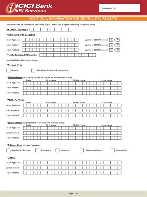 Ckyc Form Pdf