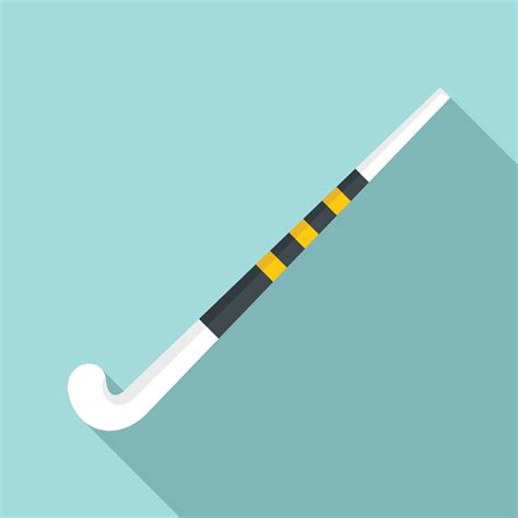 Field hockey stick icon, flat style 14447636 Vector Art at Vecteezy