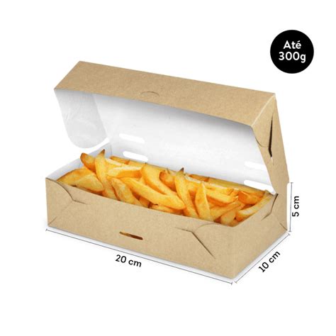 Caixa Para Fritura Delivery M X X Cm Kraft Unidades