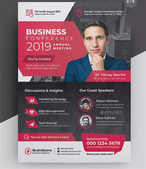 41 Conference Flyer Templates Free And Premium Psd Ai Eps Formats