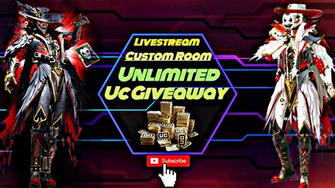 Pubg Mobile Livestream Custom Room Uc Giveaway Custom Room And Pubg