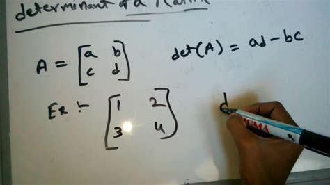 How To Solve Matrix Trace And Determinant Youtube