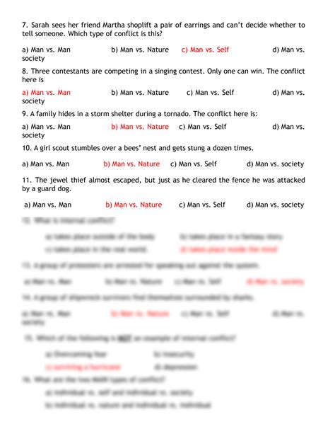 Literary Elements Worksheet Editable Word Doc Answer Key Included