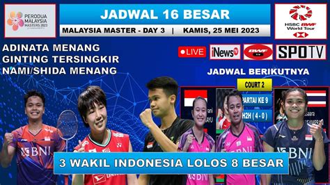 Hasil Malaysia Master Hari Ini Day R Adinata Menang