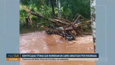 Meio Dia Paraná Curitiba Vítimas que morreram em carro arrastado