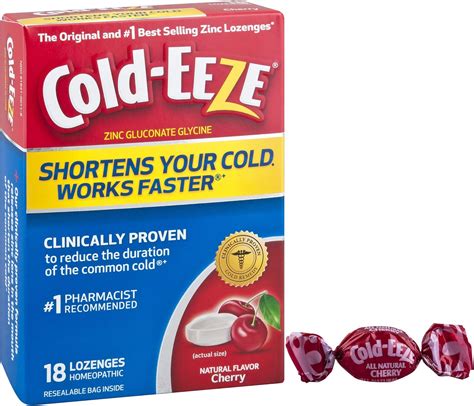 Amazon Cold EEZE Cold Remedy Lozenges Cherry 18 Count