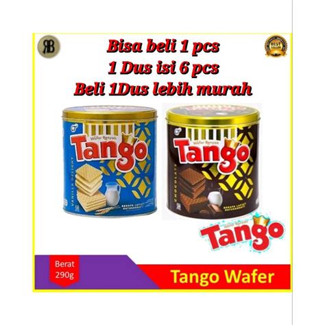 Jual Tango Wafer Kaleng Coklat Gr Tanggo Vanilla Chocolate Can