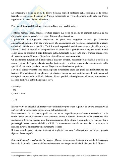 Lezioni Generali Corso Appunti Di Letterature Comparate