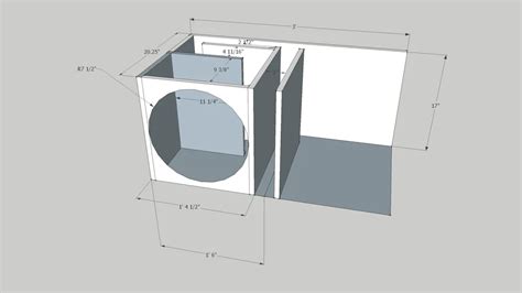 Ported 15 Inch Subwoofer Box Design 3D Warehouse