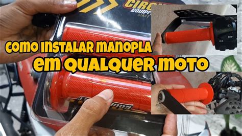 Como Trocar Manoplas Da Moto Youtube