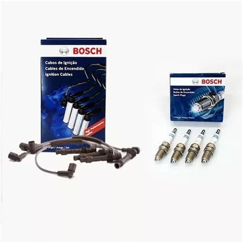 Kit Cabos E Velas Bosch Fiat Uno Palio 1 0 Evo Fire Vivace Frete grátis