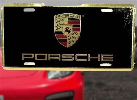 Make a Statement With a Porsche License Plate Frame